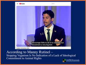 During the ALDF convention, Rutinel criticized veganism as a purity test within the animal movement. Rutinel argued for a “very big tent” that would allow people to contribute without adopting a vegan diet. Suggested activities included donating money, joining protests, attending movement gatherings, and contacting legislators. . The implication was clear: personal consumption mattered less than organized influence. According to Manny Rutinel - Stopping Veganism Is No Indication of a Lack of Ideological Commitment to Animal Rights