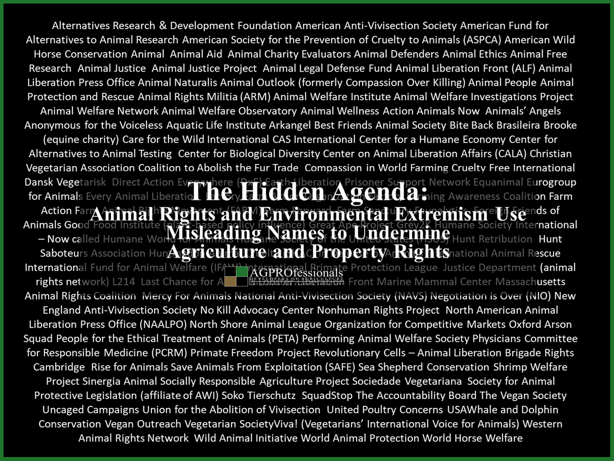 HIdden Agenda Animal Rights Environental NGOs Use Misleading Names to Undermine Agriculture and Property Rights AGPROfessionals.png