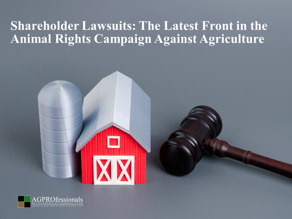 Animal Rights Groups Use Shareholder Lawsuits 