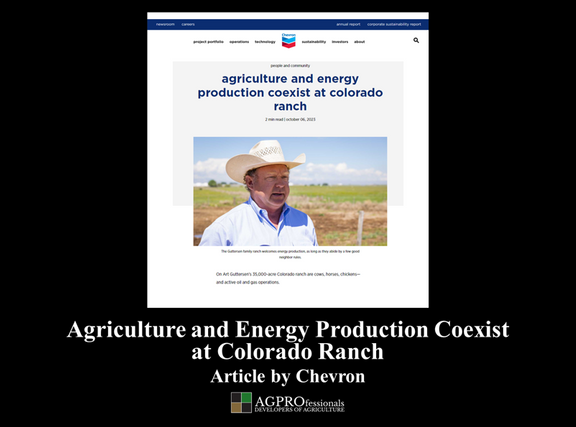 Agriculture and Energy Production Coexist