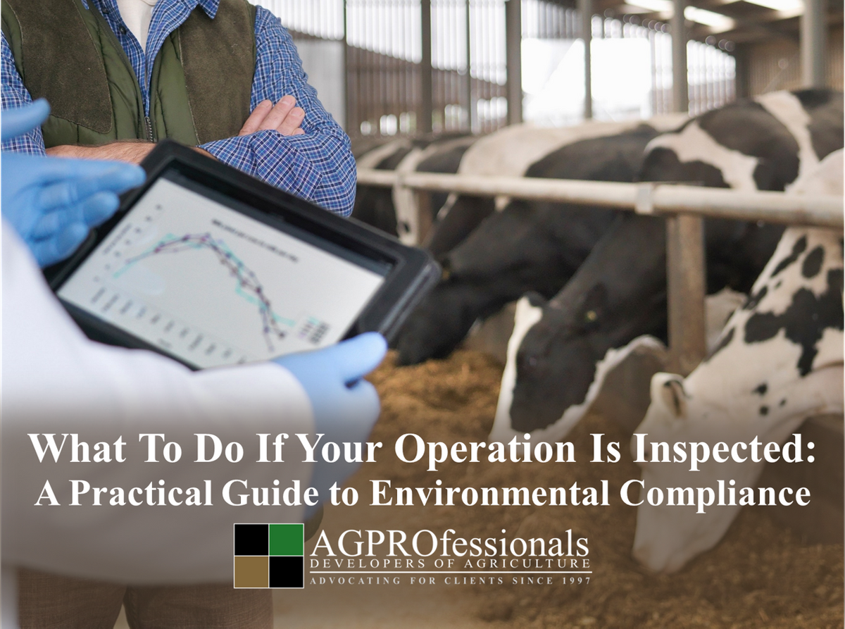 What to do if your operation is inspected 