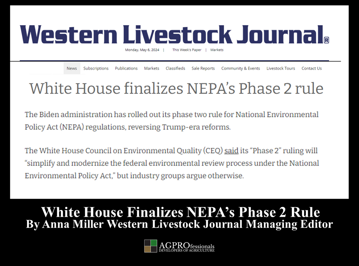 White House Finalizes NEPAs Phase 2 rule
