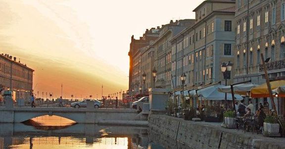 Trieste at the golden hour.