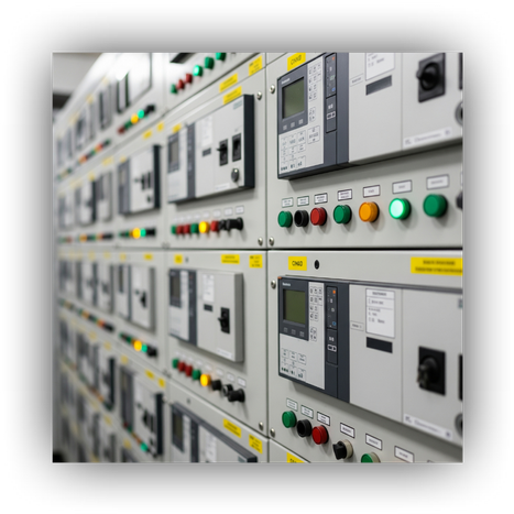 Control equipment and motors remain powered during a blackout