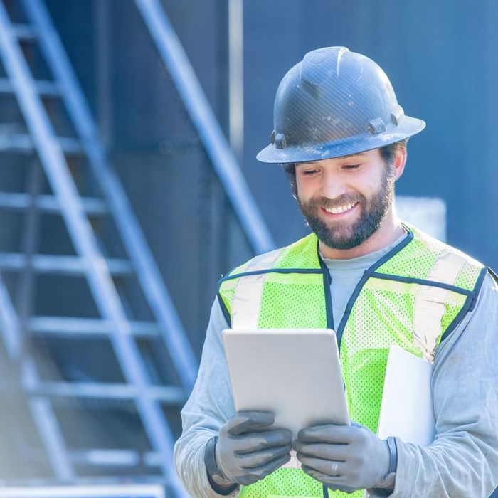 worker happy with production numbers