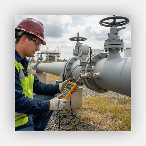 inspection being performed on oil systems inspection being performed on oil systems