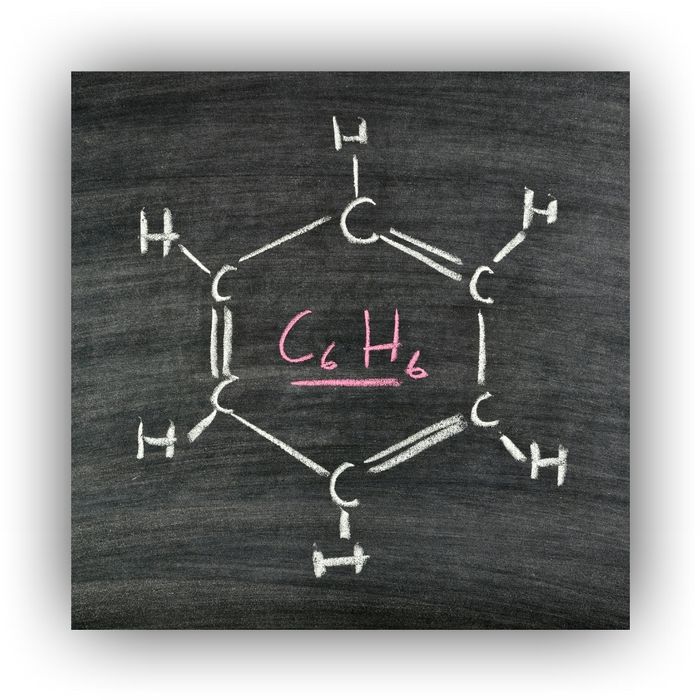 hydrocarbon on chalkboard