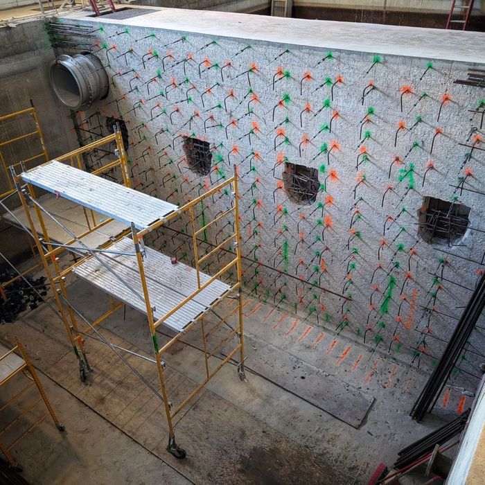 cast-in-place concrete wall cast-in-place concrete wall