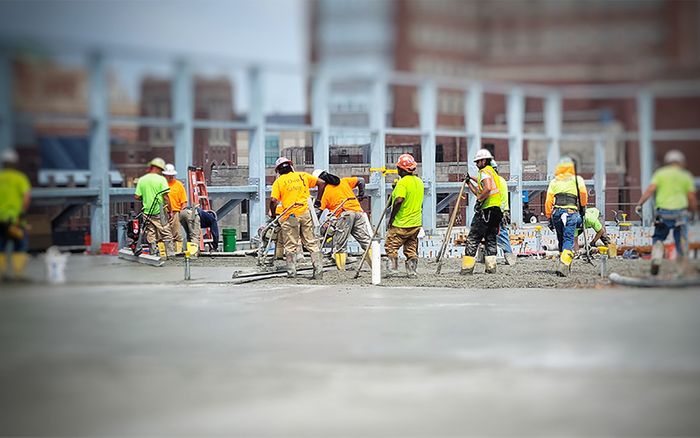 BlackRock team at work at commercial construction site