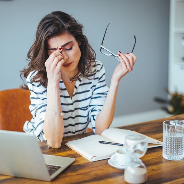 image of a stressed woman