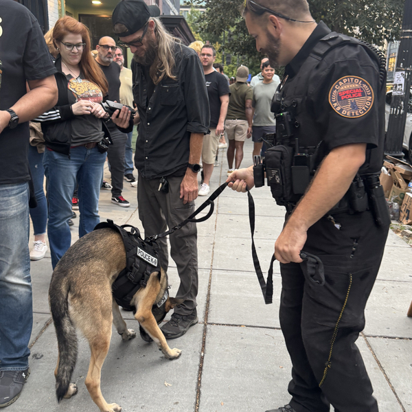 Police K9 on the street