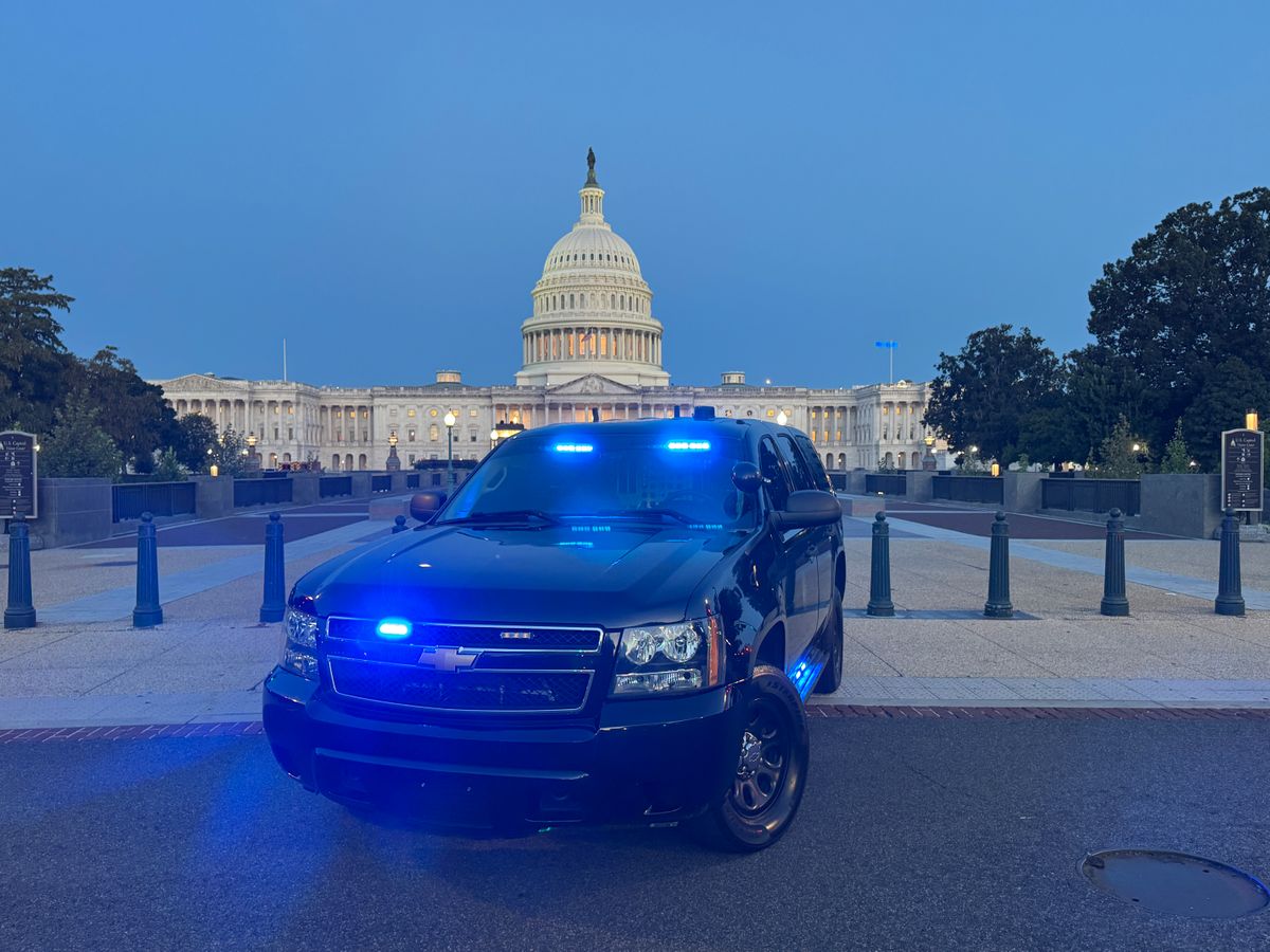 DC Special Police in front of US Capitol Building