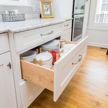 Peg Board Dish Storage