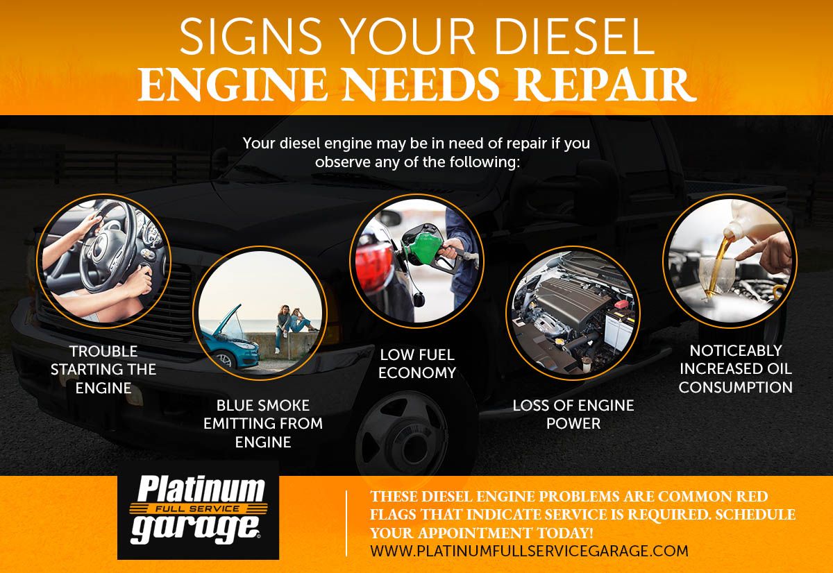 Signs Your Diese Engine Needs Repair Infographic