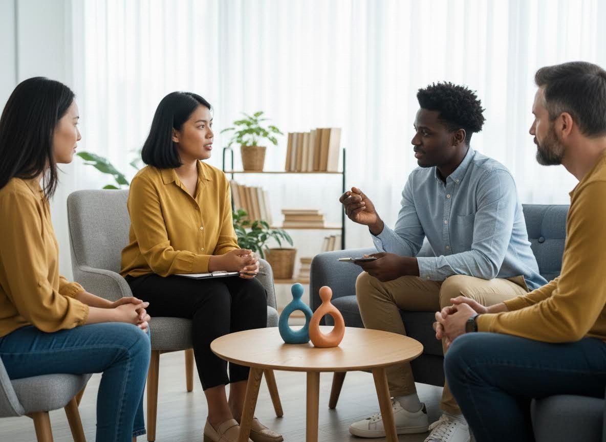 Diverse Group Counseling Session