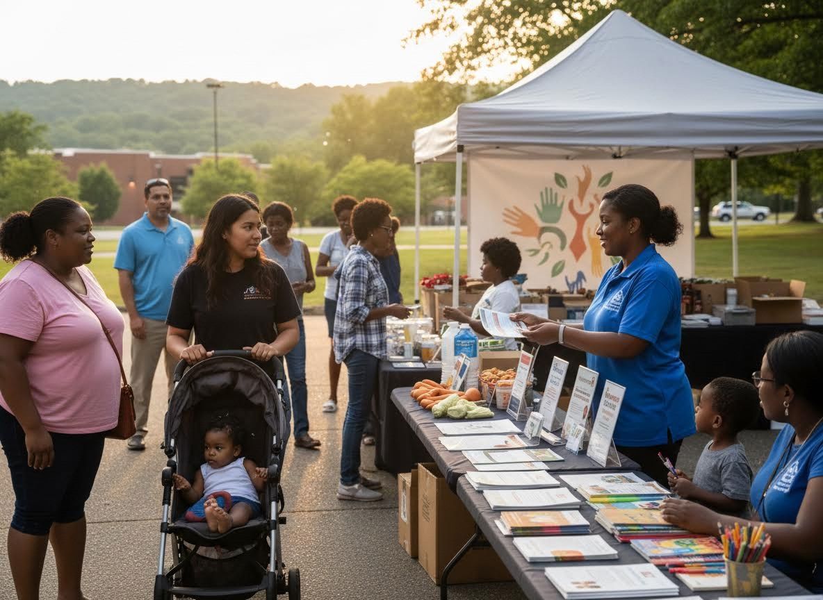 Community Outreach Event with Diverse Participants