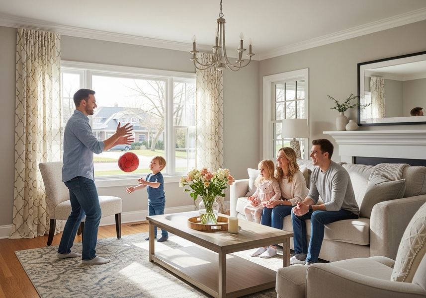 Family Fun in Living Room