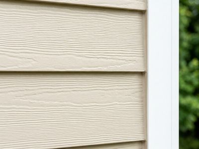 A close up of siding on a home