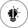lightbulb brain icon lightbulb brain icon