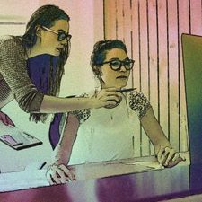 woman on computer woman on computer