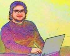 man using the computer man using the computer