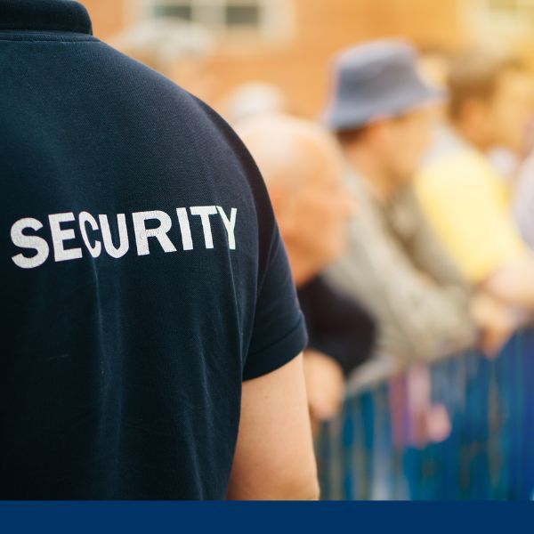 Security guard at concert