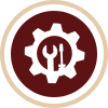 icon of a gear and tools