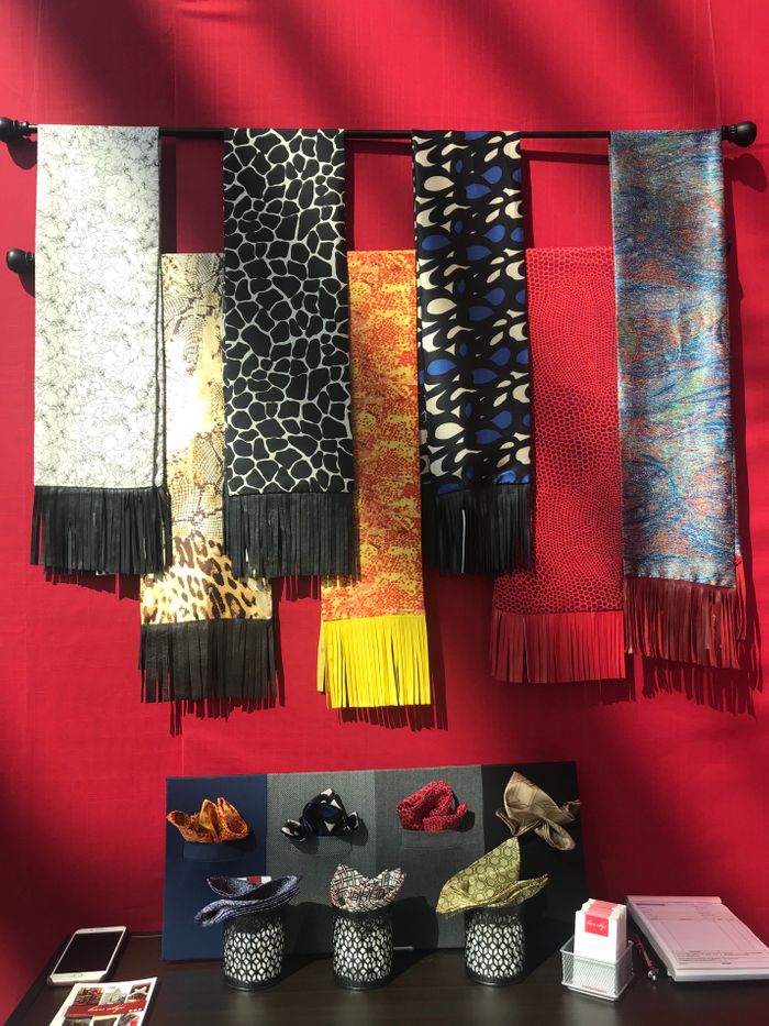French-styled silk scarves and accessories