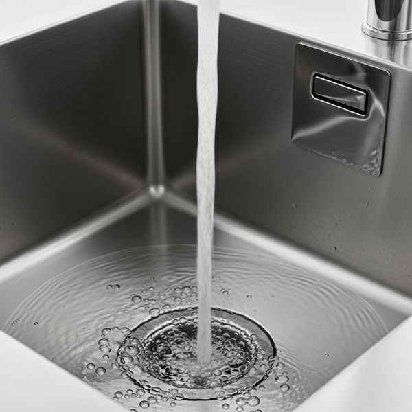 water running in a sink