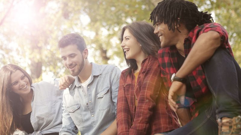 friends laughing