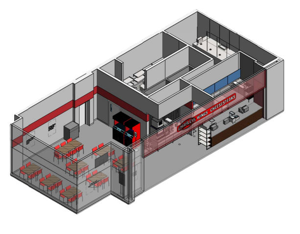 PDF #1 - Charleys #2383 Walmart #2032   Rose Ave - Bird View 3D Model.2.png