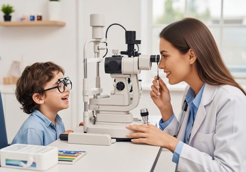 Eye Exam for Young Boy