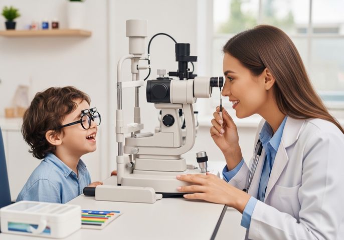 Eye Exam for Young Boy