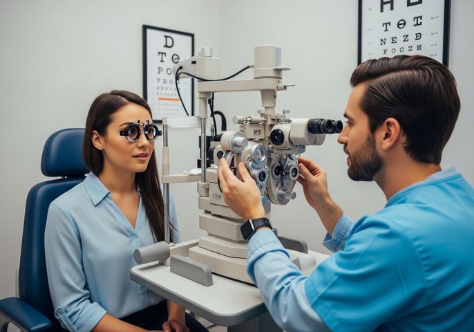 Eye Exam with Phoropter