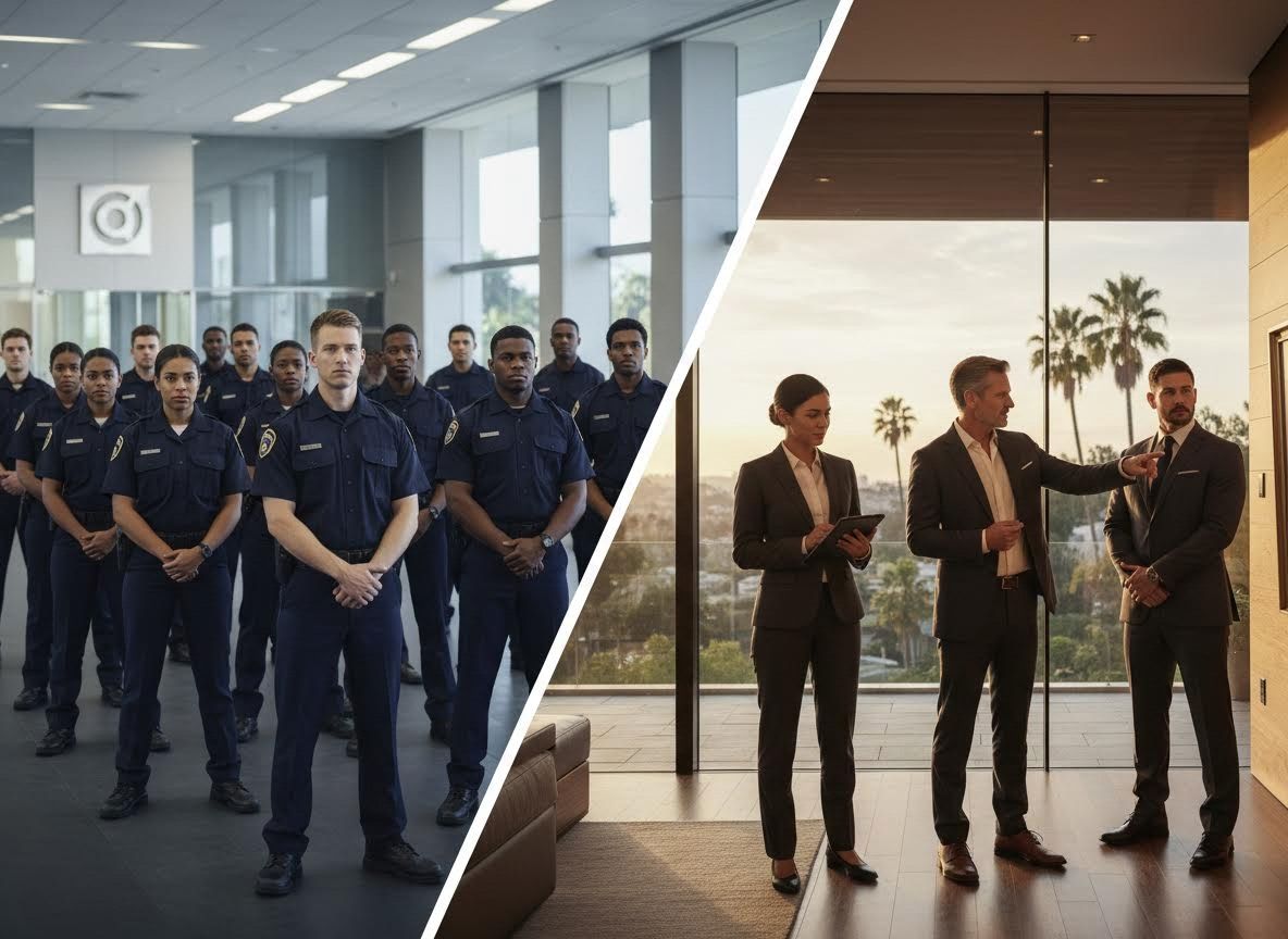 Police Officers and Business Professionals Composite