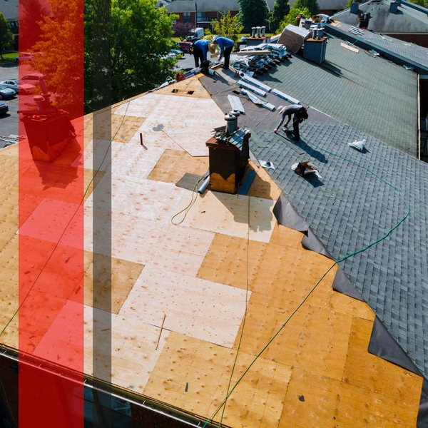 roofers replacing a roof