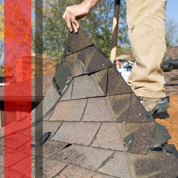 removing old roofing shingles