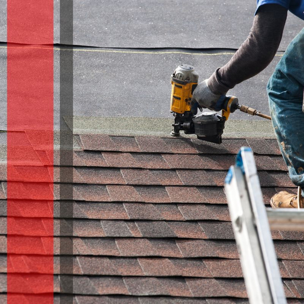 roofing laying shingles