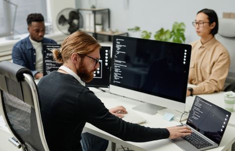 coworkers at computers