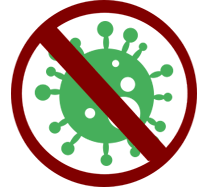 Icon of mold with a no symbol