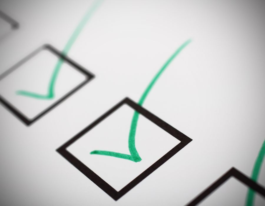 Image of checkboxes with green checkmarks Image of checkboxes with green checkmarks