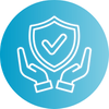 hands with shield icon