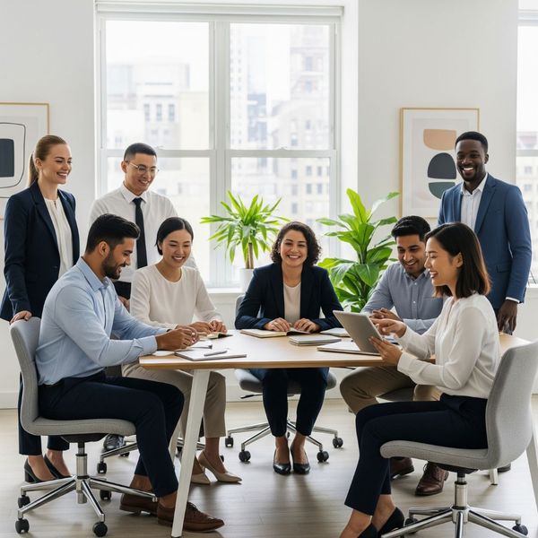 A team of diverse professionals