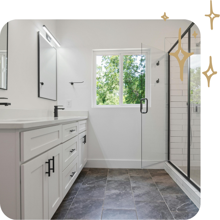 Clean bathroom
