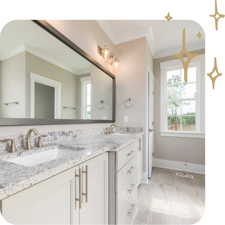 Clean bathroom