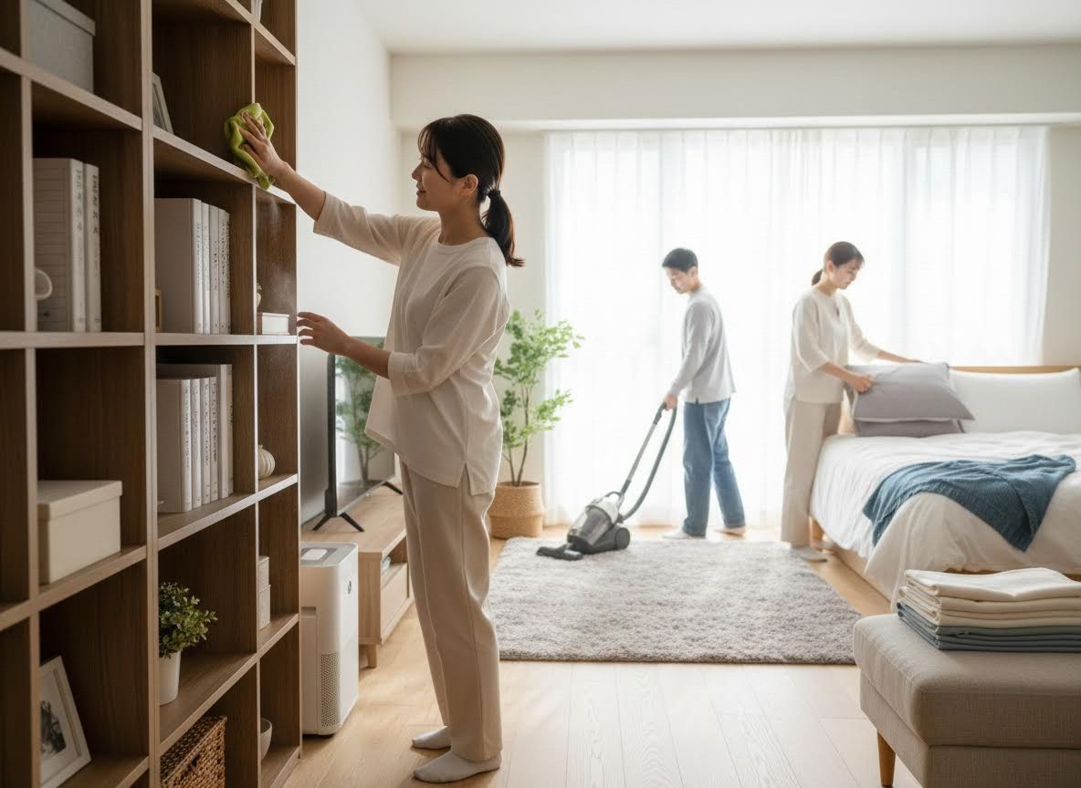 People Doing Household Chores