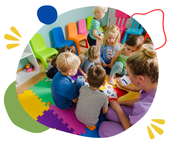 image of happy kids in daycare