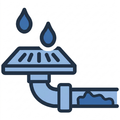 blocked pipe icon