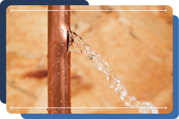 copper pipe leak