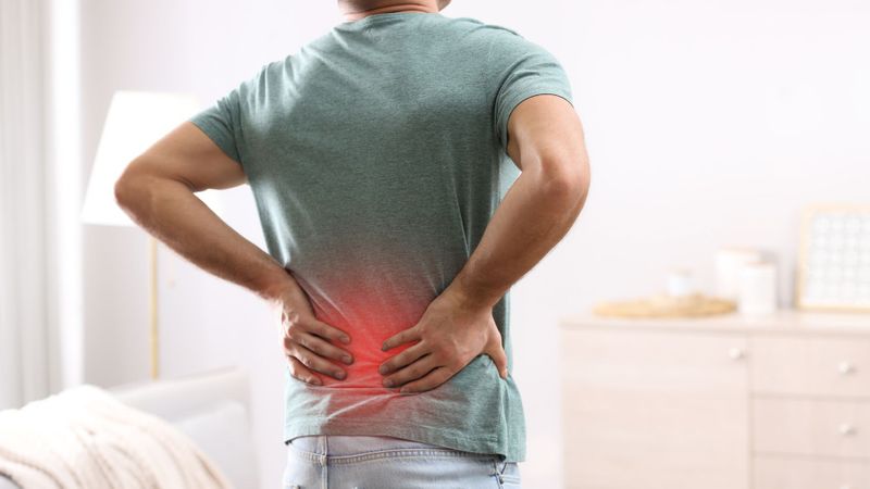 man with back pain